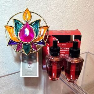 Diwali BBW Wallflowers Plug-in + Winter Candy Apple 🍎 Refill